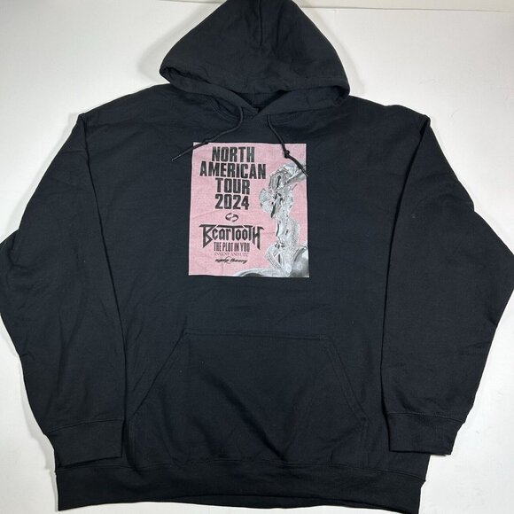 New BEARTOOTH THE PLOT IN YOU INVENT ANIMATE Surface Tour 2024 Black Hoodie XL - Picture 1 of 4